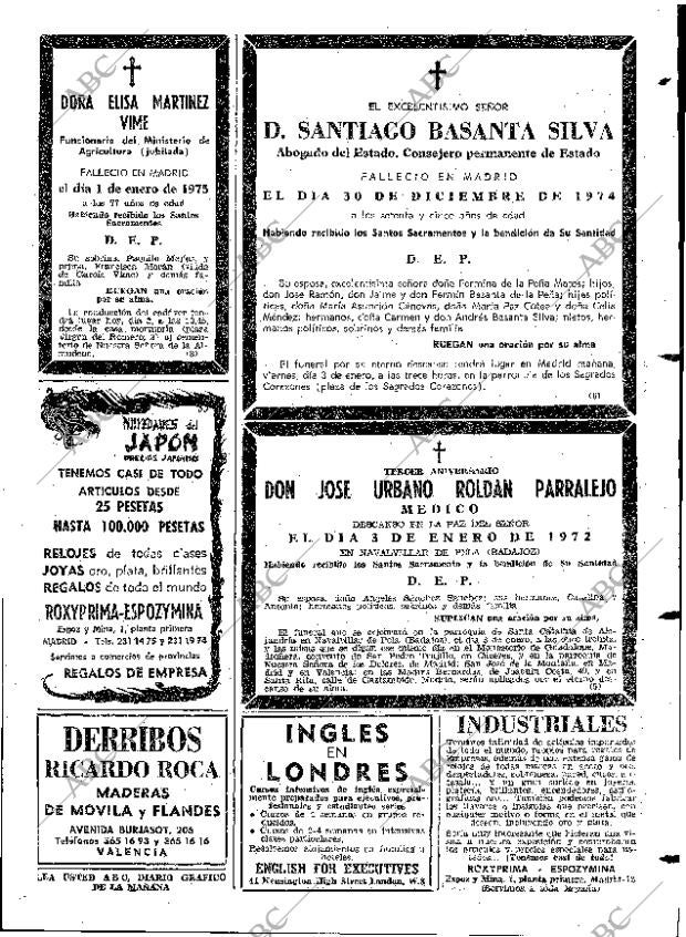ABC MADRID 02-01-1975 página 85