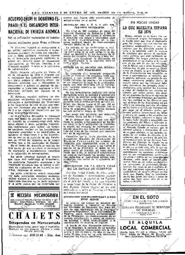 ABC MADRID 03-01-1975 página 20