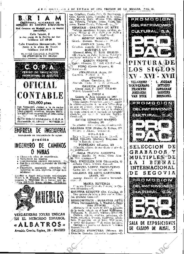 ABC MADRID 05-01-1975 página 45