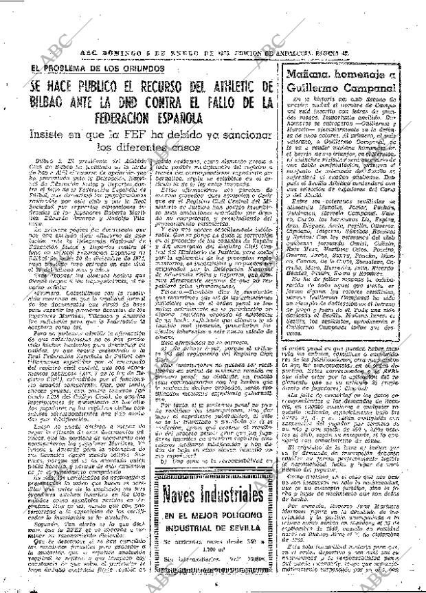 ABC SEVILLA 05-01-1975 página 49