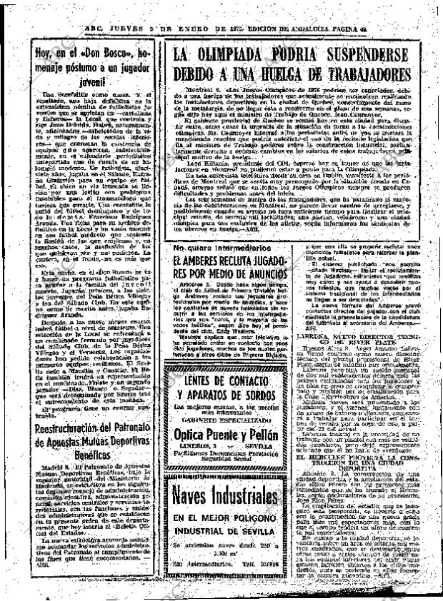 ABC SEVILLA 09-01-1975 página 43