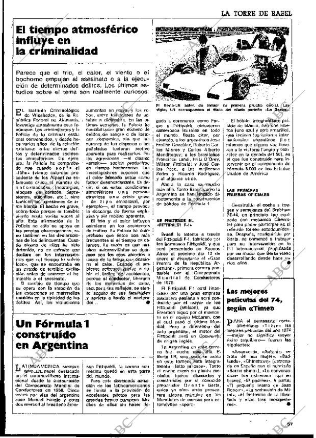 BLANCO Y NEGRO MADRID 11-01-1975 página 57