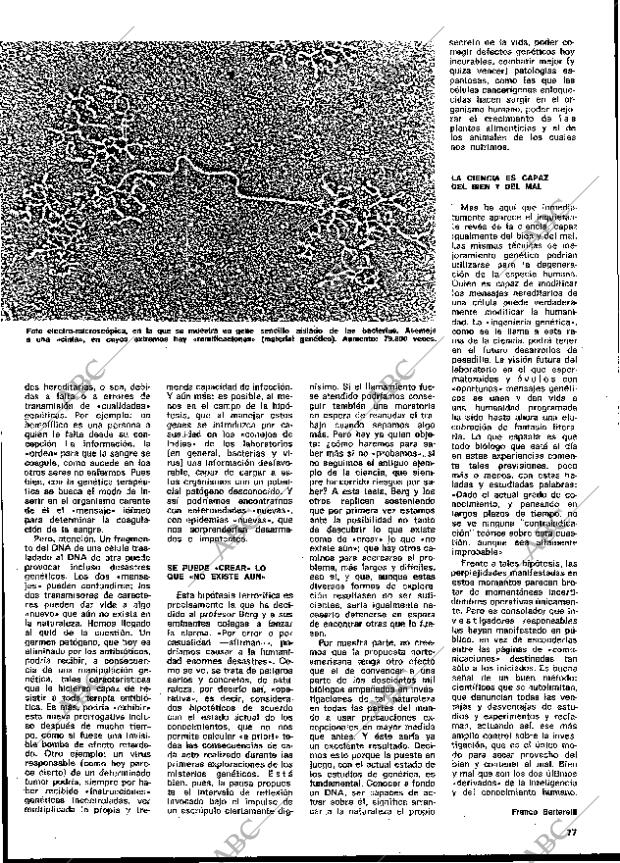 BLANCO Y NEGRO MADRID 11-01-1975 página 77