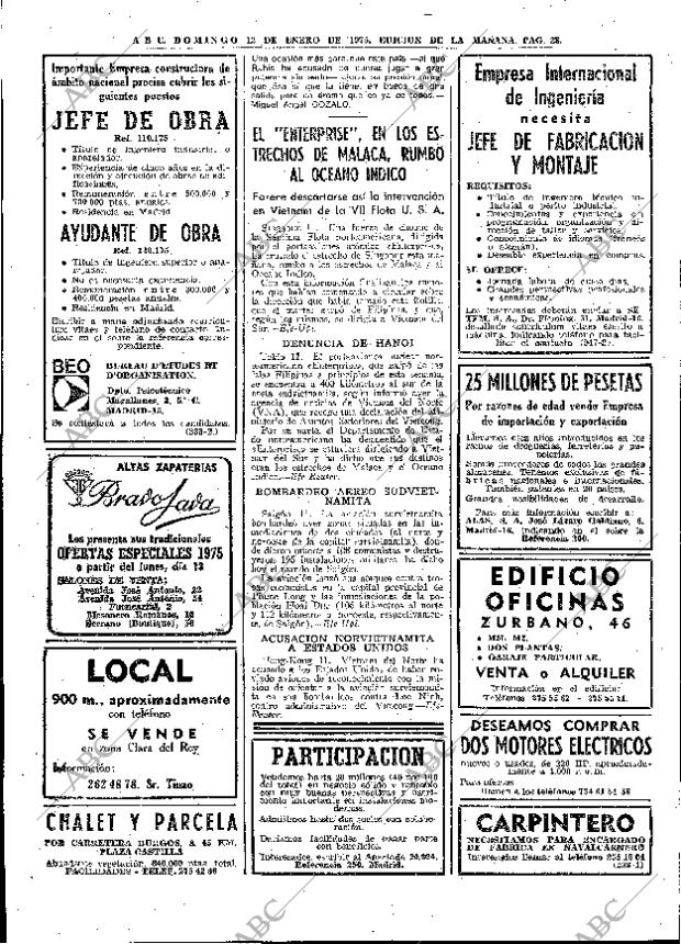 ABC MADRID 12-01-1975 página 28