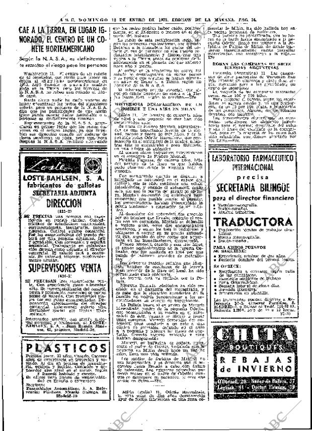 ABC MADRID 12-01-1975 página 34