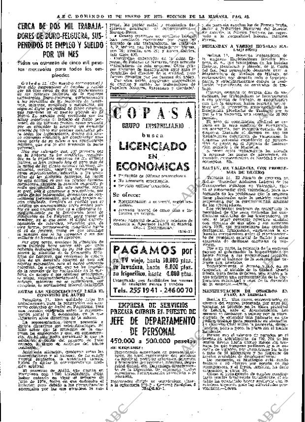 ABC MADRID 12-01-1975 página 42