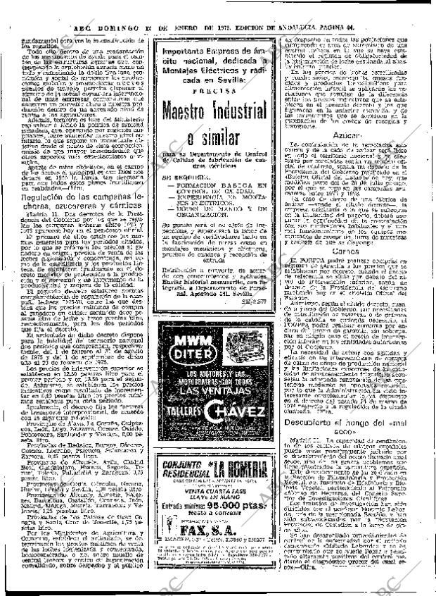 ABC SEVILLA 12-01-1975 página 44