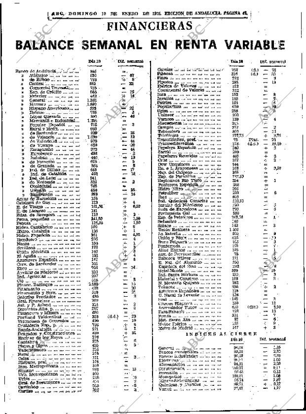 ABC SEVILLA 12-01-1975 página 47