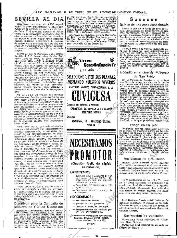 ABC SEVILLA 12-01-1975 página 51