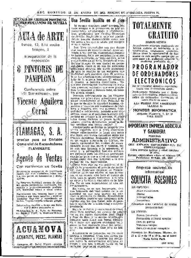 ABC SEVILLA 12-01-1975 página 52