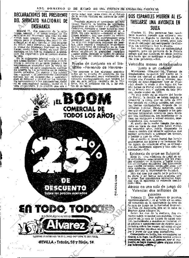 ABC SEVILLA 12-01-1975 página 55