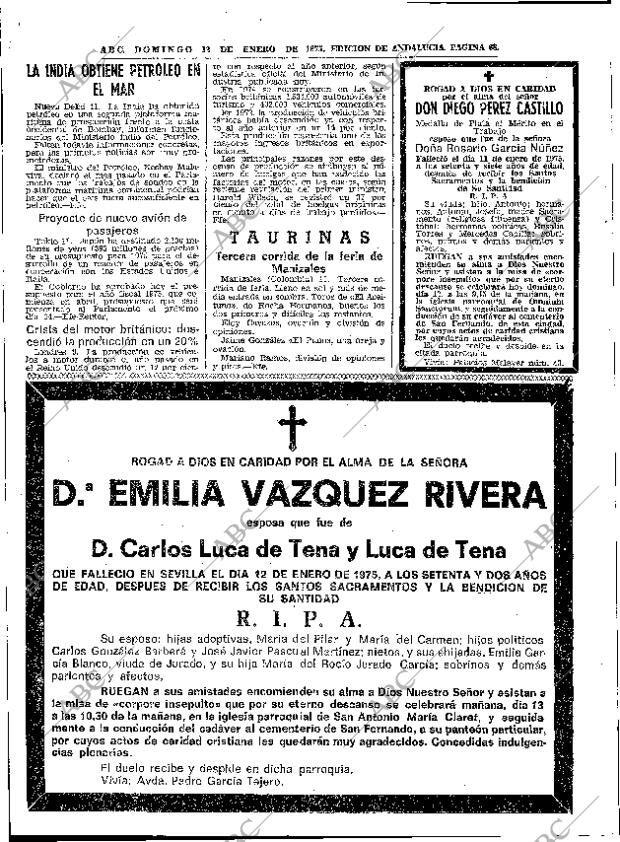 ABC SEVILLA 12-01-1975 página 68