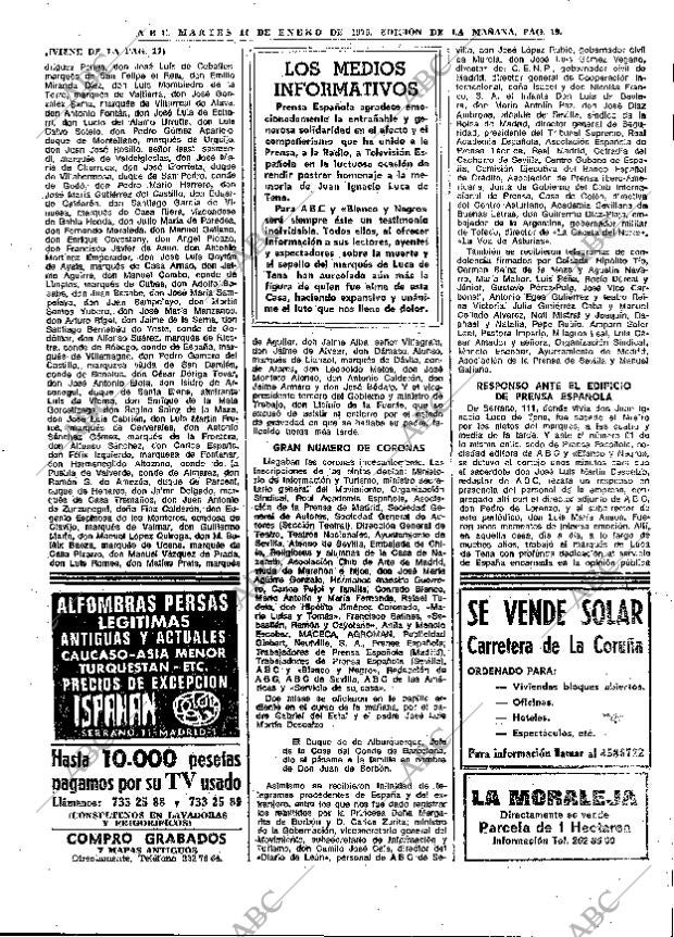 ABC MADRID 14-01-1975 página 19