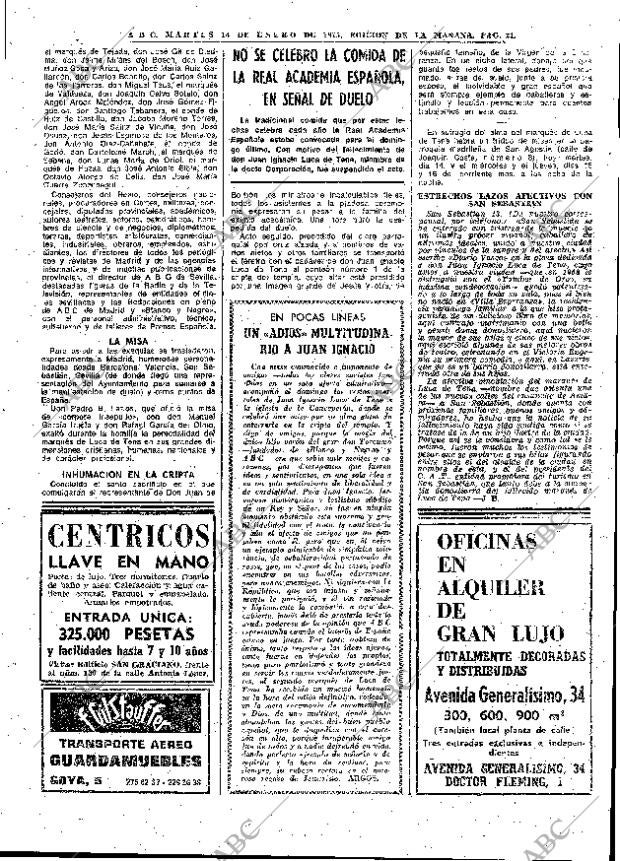 ABC MADRID 14-01-1975 página 21
