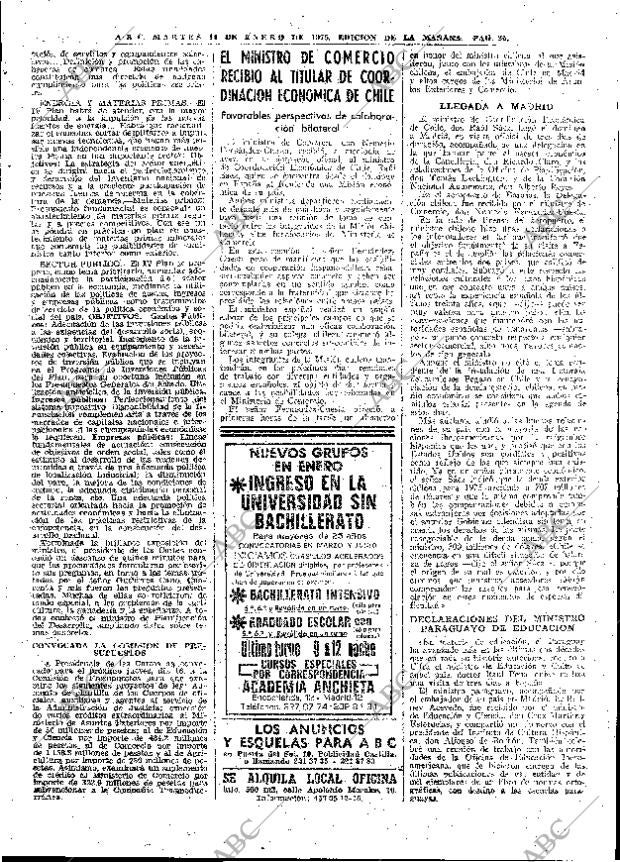 ABC MADRID 14-01-1975 página 25