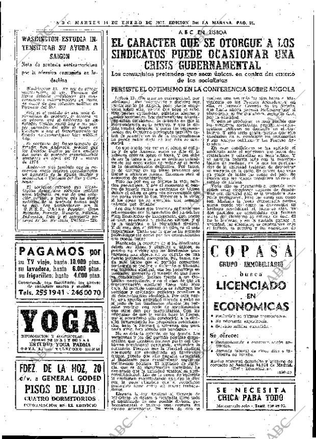 ABC MADRID 14-01-1975 página 33