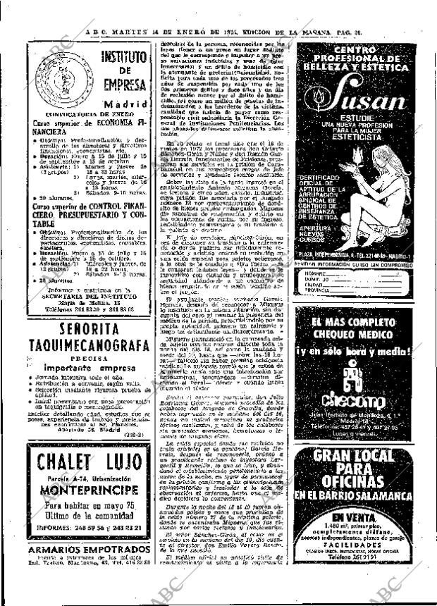 ABC MADRID 14-01-1975 página 38