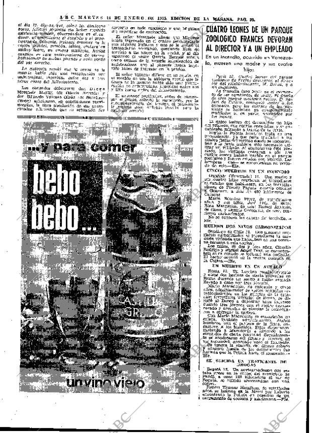 ABC MADRID 14-01-1975 página 39