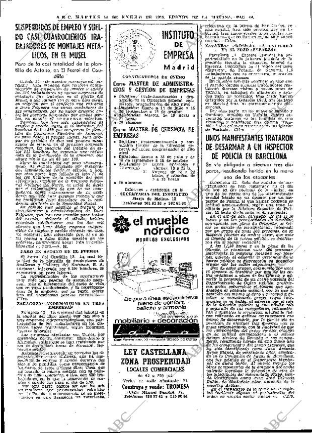 ABC MADRID 14-01-1975 página 44