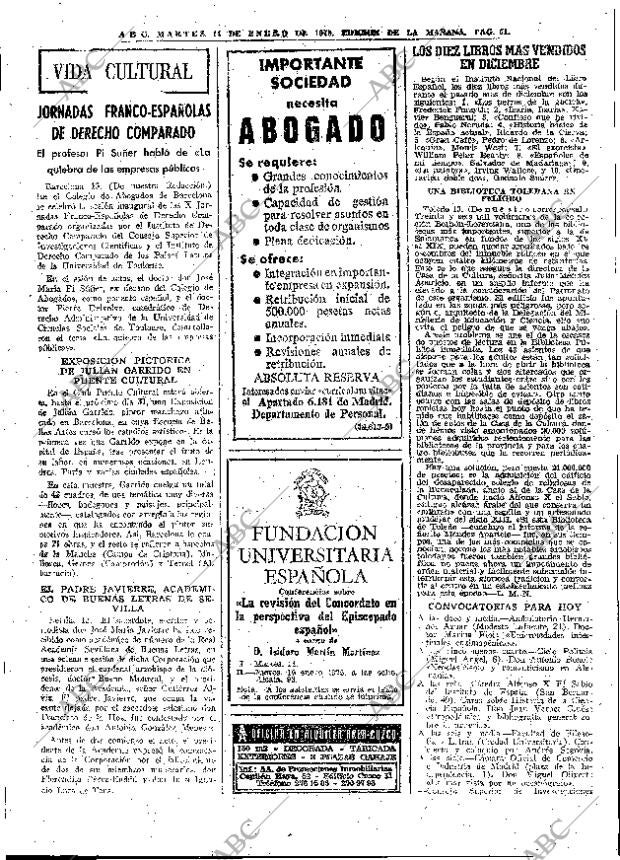 ABC MADRID 14-01-1975 página 51
