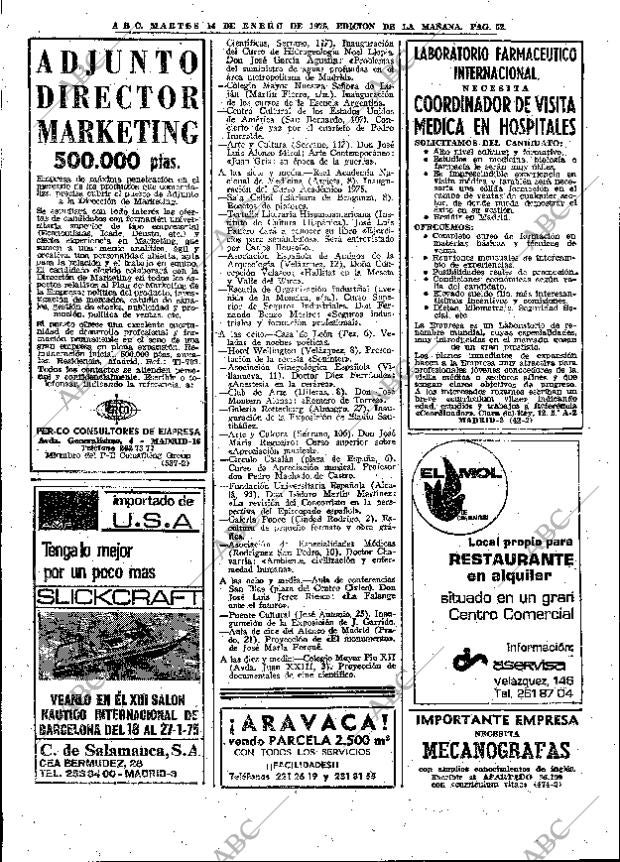 ABC MADRID 14-01-1975 página 52