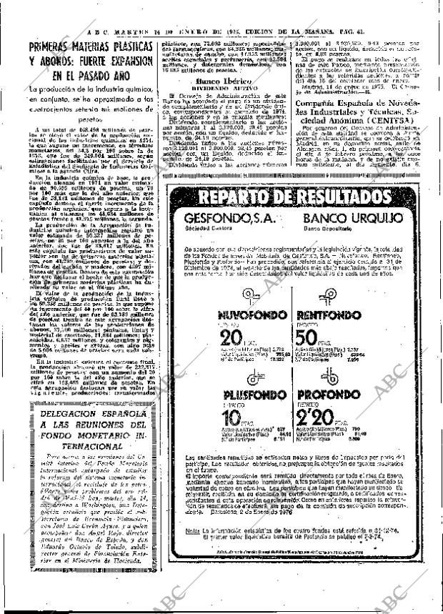 ABC MADRID 14-01-1975 página 61