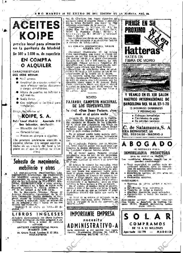 ABC MADRID 14-01-1975 página 80