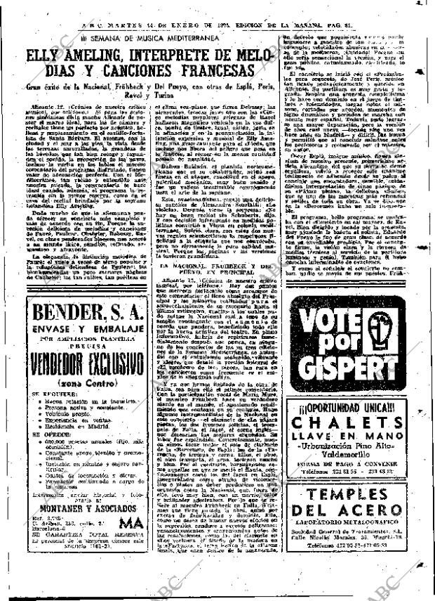 ABC MADRID 14-01-1975 página 81