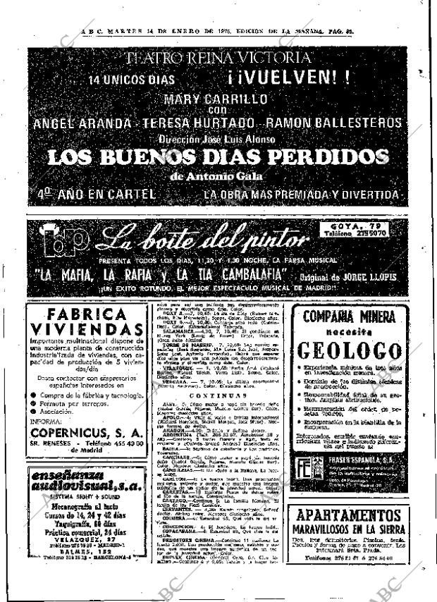 ABC MADRID 14-01-1975 página 89