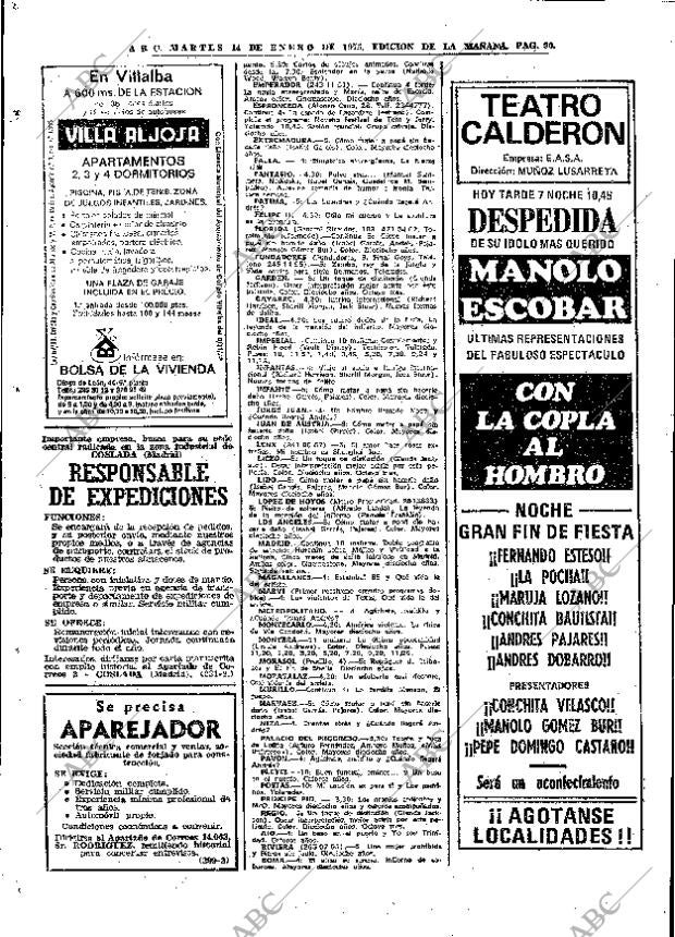 ABC MADRID 14-01-1975 página 90