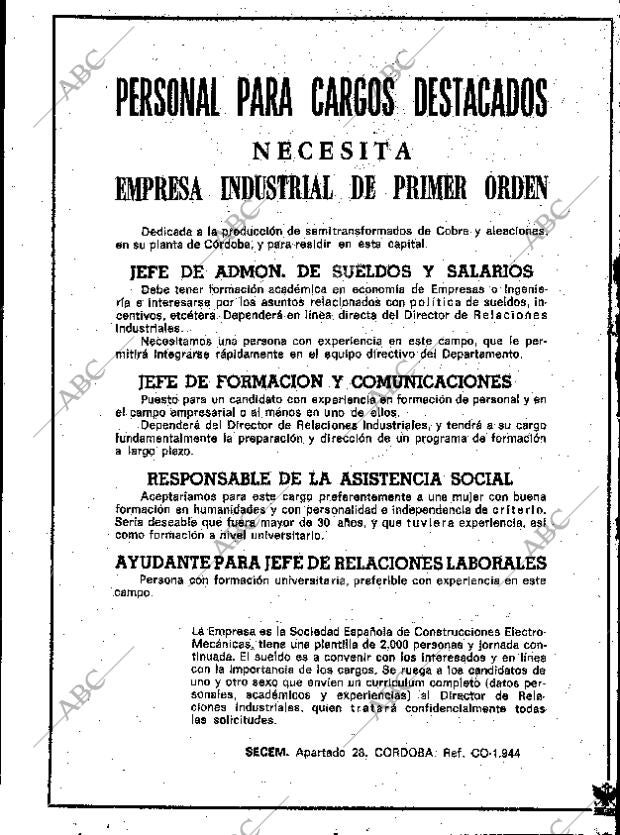 ABC SEVILLA 14-01-1975 página 13