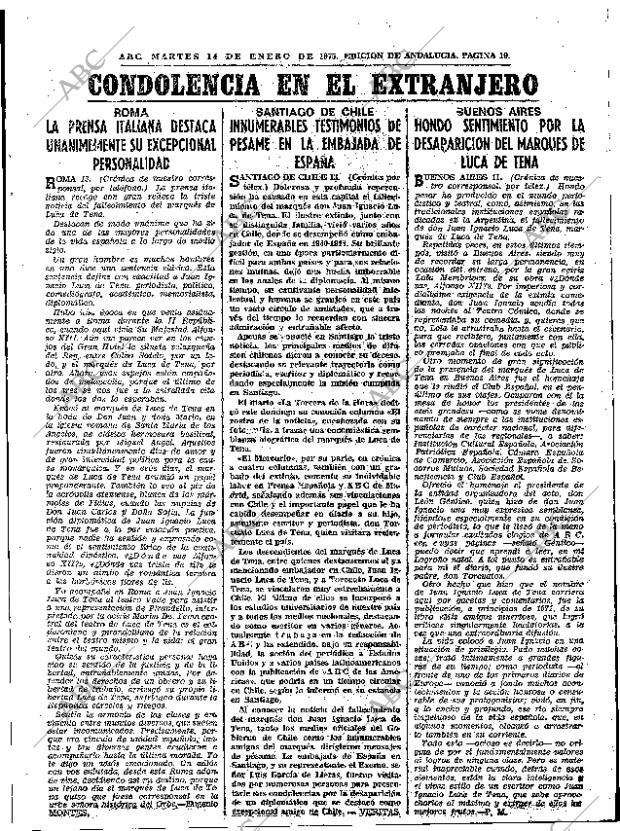 ABC SEVILLA 14-01-1975 página 19