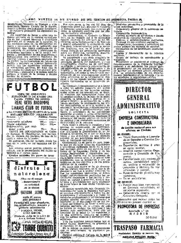 ABC SEVILLA 14-01-1975 página 26
