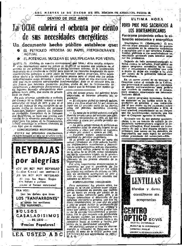 ABC SEVILLA 14-01-1975 página 29