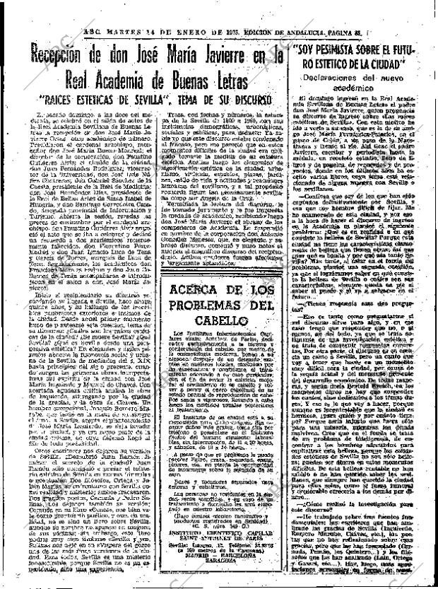 ABC SEVILLA 14-01-1975 página 31