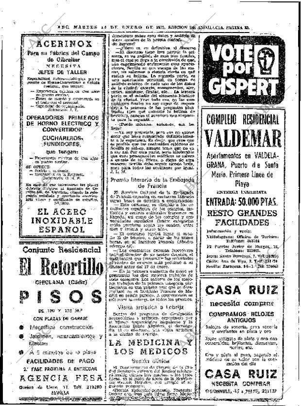 ABC SEVILLA 14-01-1975 página 32
