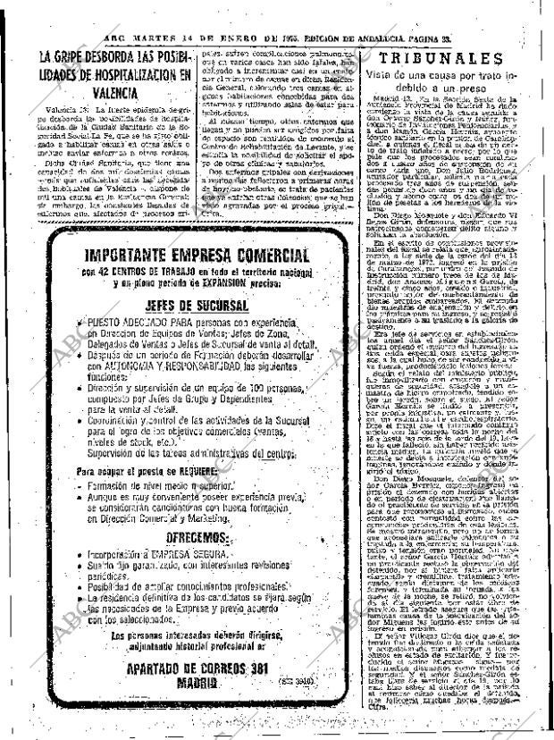 ABC SEVILLA 14-01-1975 página 33