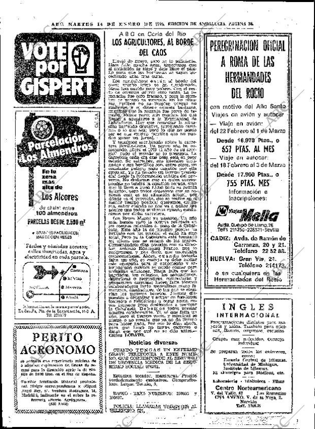 ABC SEVILLA 14-01-1975 página 36