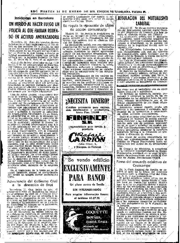 ABC SEVILLA 14-01-1975 página 37