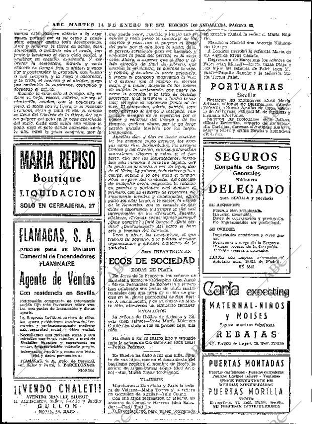 ABC SEVILLA 14-01-1975 página 42