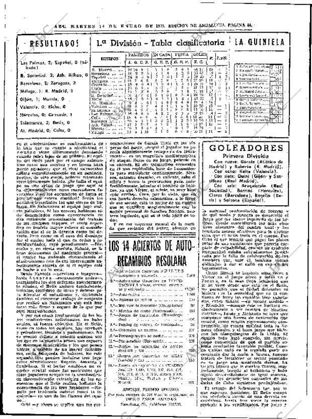 ABC SEVILLA 14-01-1975 página 44