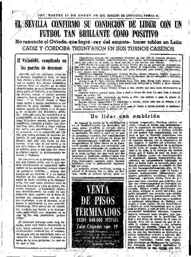 ABC SEVILLA 14-01-1975 página 47