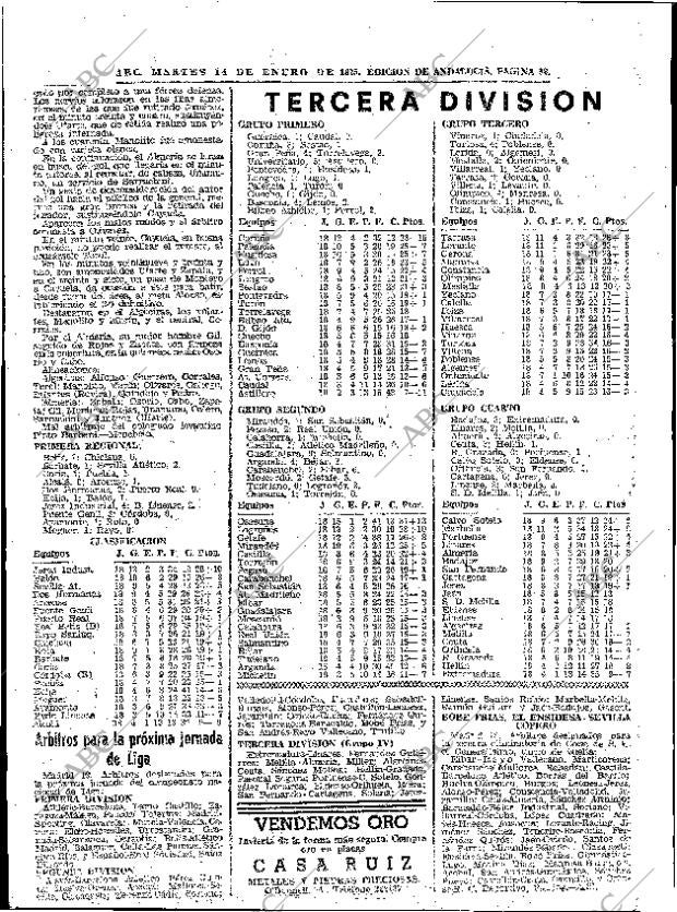 ABC SEVILLA 14-01-1975 página 52