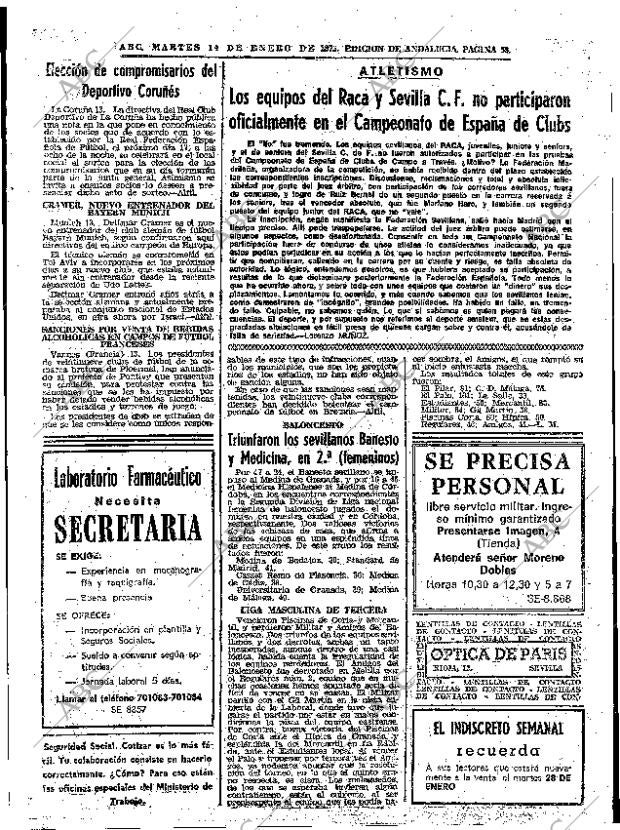 ABC SEVILLA 14-01-1975 página 53