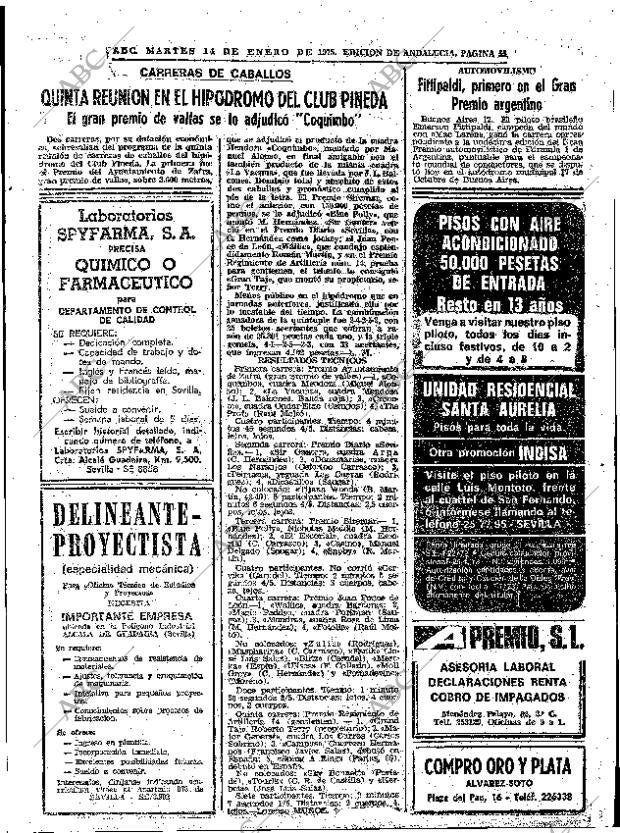 ABC SEVILLA 14-01-1975 página 55