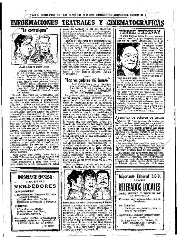 ABC SEVILLA 14-01-1975 página 61