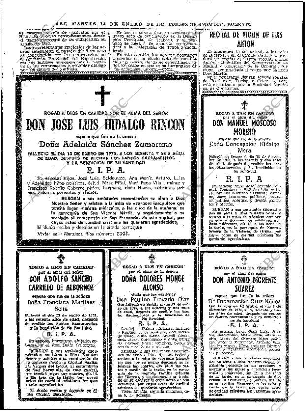 ABC SEVILLA 14-01-1975 página 62