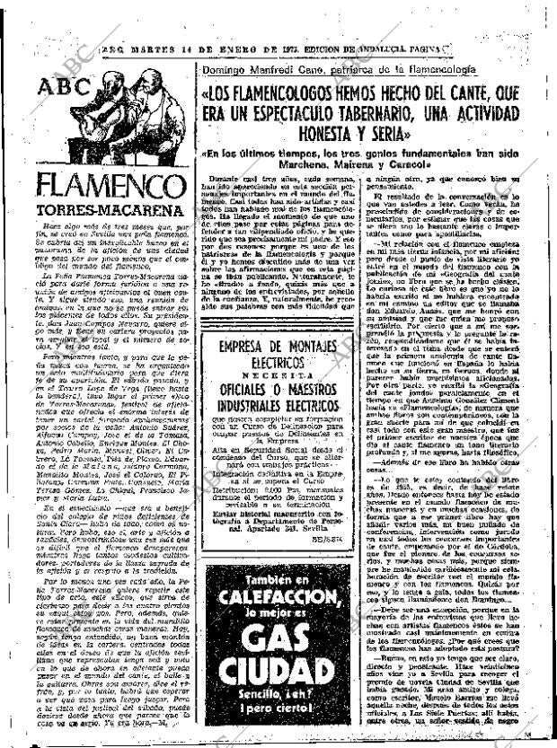 ABC SEVILLA 14-01-1975 página 63