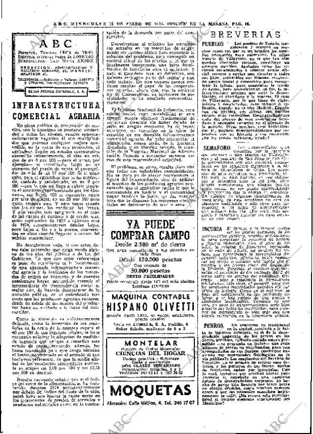 ABC MADRID 15-01-1975 página 18