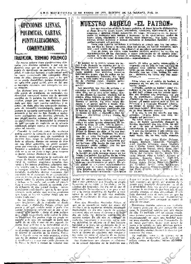 ABC MADRID 15-01-1975 página 19